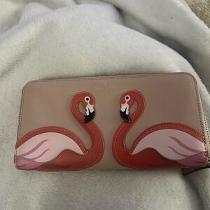 Kate Spade Flamingo Wallet in Pink and Red